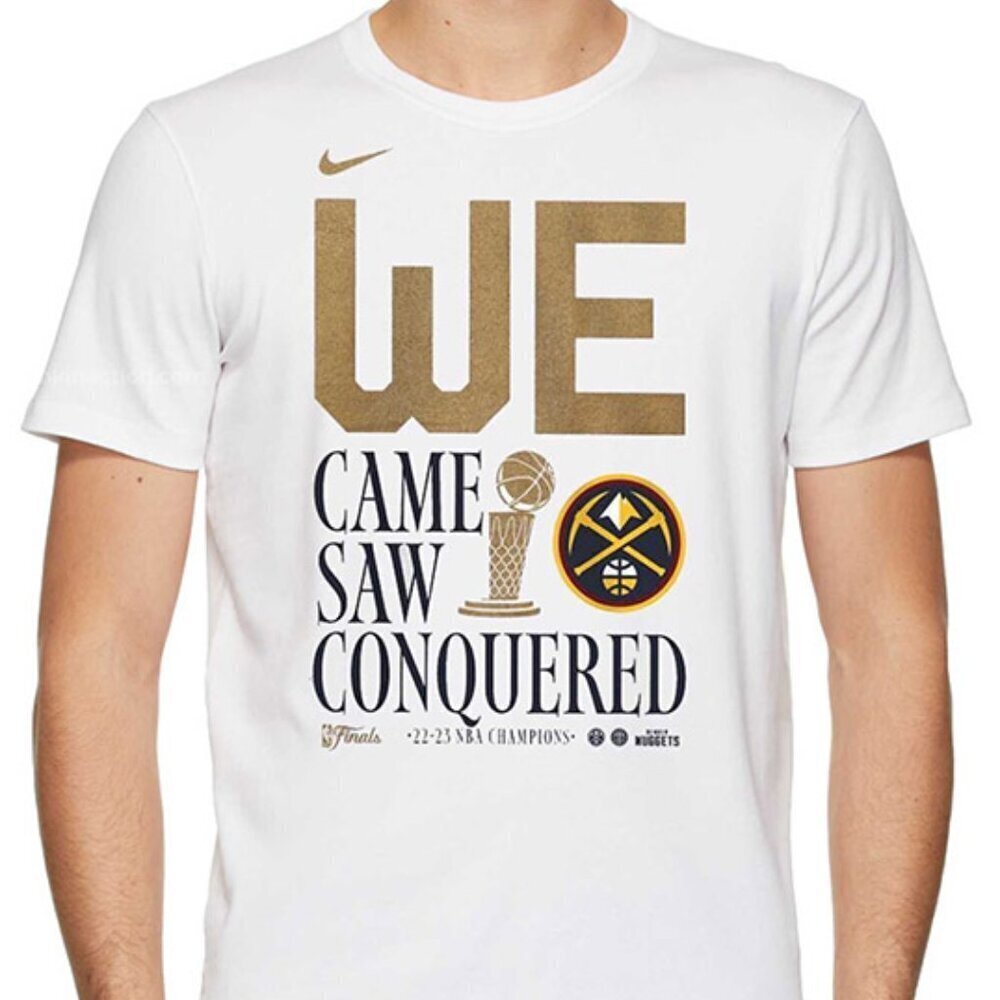 The Nike Tee We Came Saw Conquered 22-23 NBA Champions Denver Nuggets Size XXL